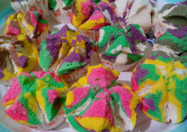 Bolu Kukus warna Warni
