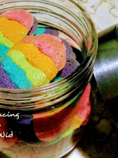 Foto resep Lidah Kucing Rainbow 5 warna