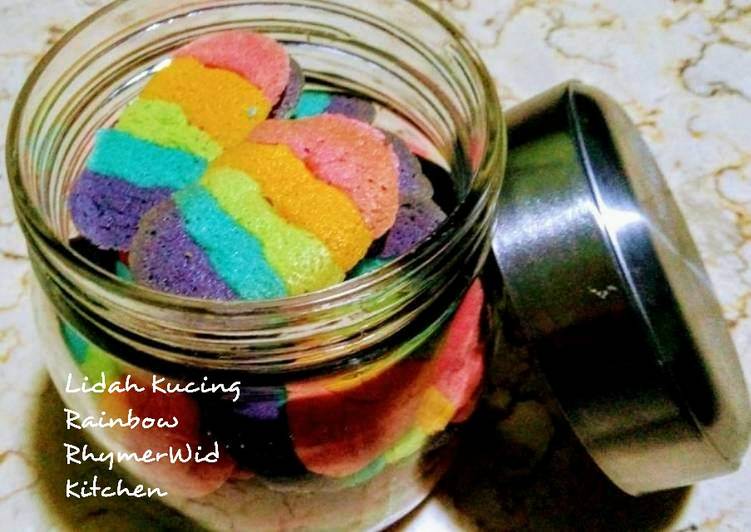 Cara termudah untuk Mudah Makan di DimeLidah Kucing Rainbow 5 warna