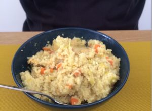 Foto principal de Cus cus de pollo al curry con coco