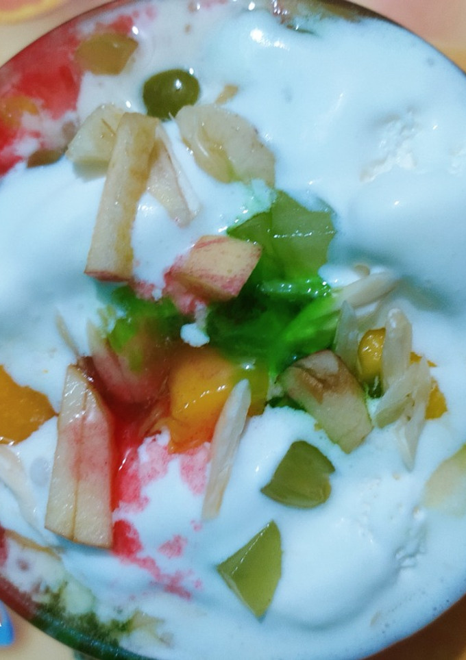 ফ্রুট কাস্টার্ড। রেসিপির প্রধান ছবি