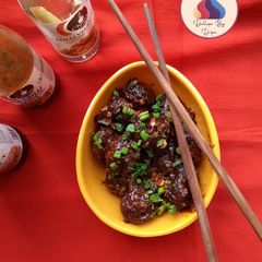 A picture of Veg Manchurian (dry).