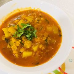 A picture of Lauki Chana Dal Curry.