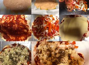 Una foto de Pizza fit saludable base Pollo