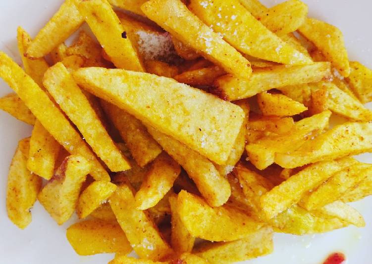 Steps to Prepare Homemade Tumeric Chips