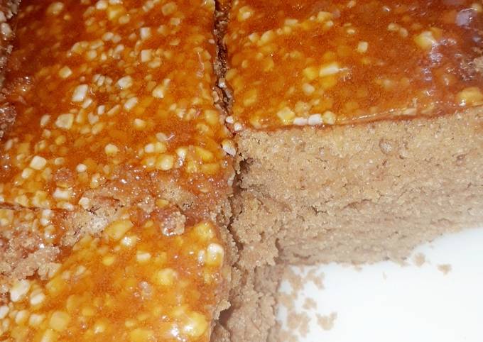 Recipe of Super Quick CHOCOLATE CAKE WITH CARAMEL TOPPING #WEARETOGETHER