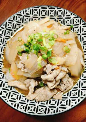 日式洋蔥燒肉片 的食譜成品照片