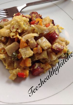 A picture of Yam frittata.
