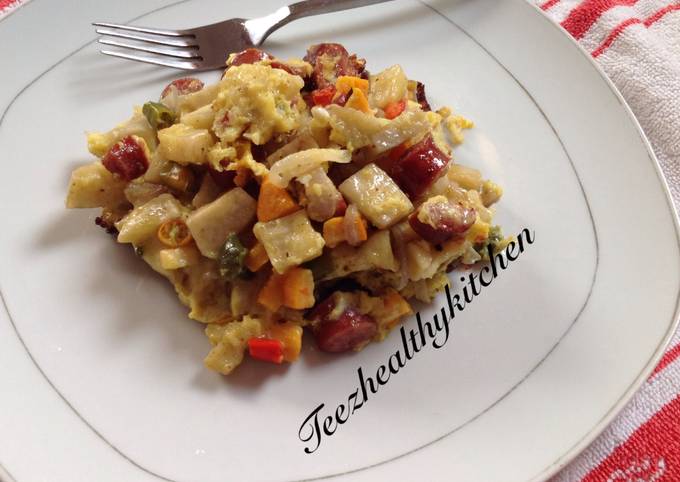 How to Prepare Homemade Yam frittata