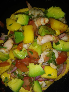 Una foto de Tostadas de ceviche de Camarón a la Vivi