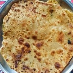 Aloo ka paratha A picture of Aloo ka paratha.