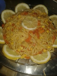 صورة لوصفة معكرونه بالخضار ولااطيب سهلة وسريعه 😄❤