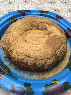 صورة لوصفة كيكة الجبن باللوتس (المزيف😜)