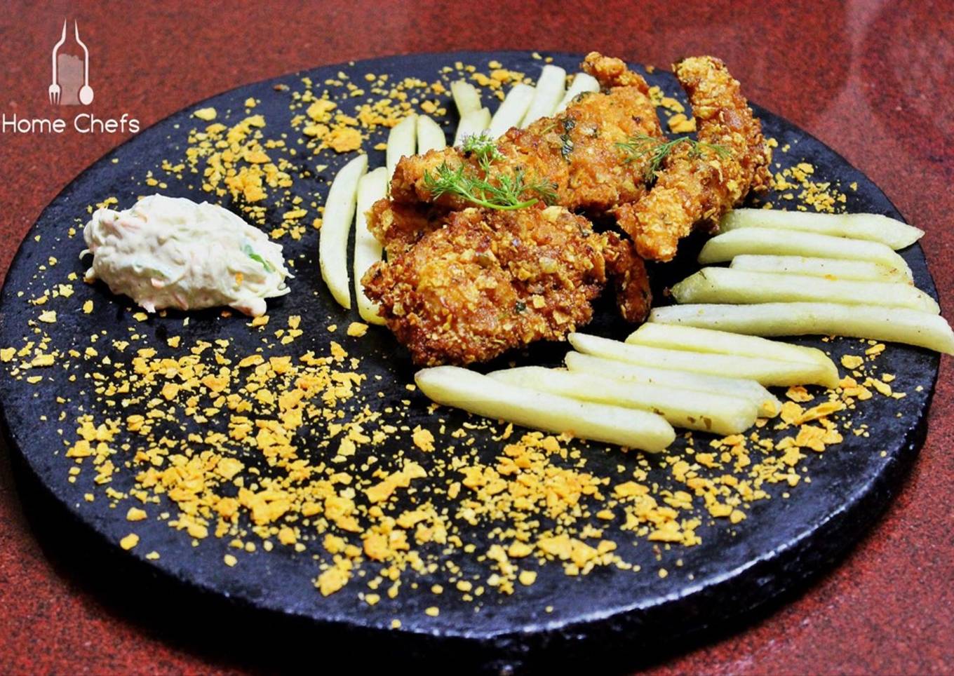 Crispy nachos chicken