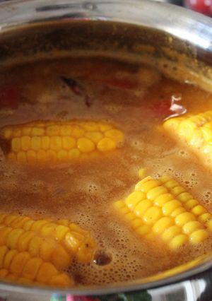 A picture of Sweet Corn Sambhar.