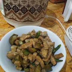 A picture of Tempe gembus cabe ijo.