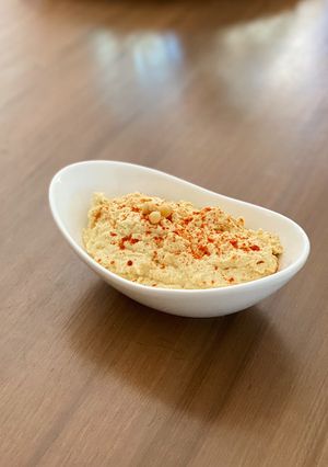 Una foto de Hummus de garbanzo