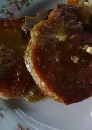 Una foto de Chuleta de cerdo en salsa de piña