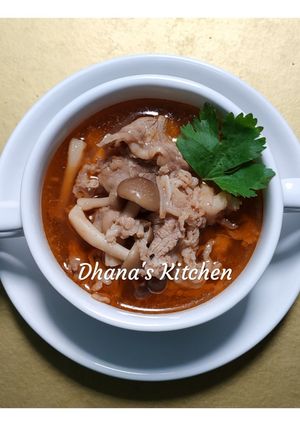 Foto resep Beef Soup with Jamur Shimeji