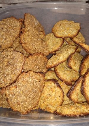 Una foto de Galletas fit, avena, manzana y coco