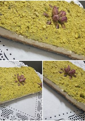 صورة لوصفة تشيز كيك فستق حلبي