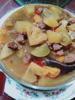 Foto resep Semur daging sayur nanas