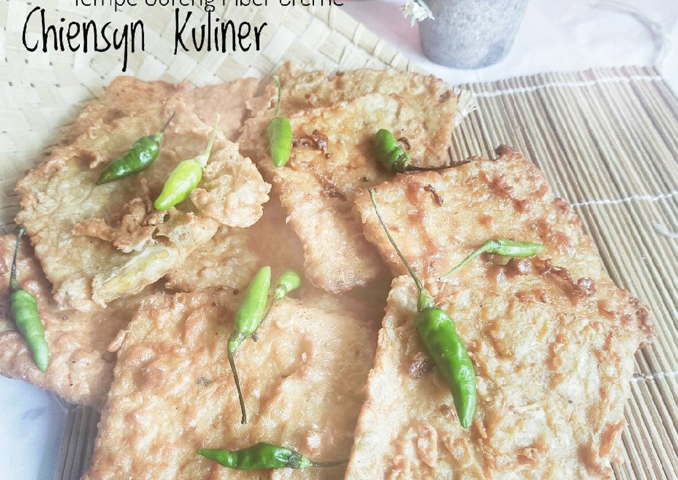 Tempe goreng fiber creme