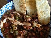Una foto di calamari alla griglia