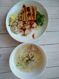 古早味米粉湯、黑白切 的食譜成品照片