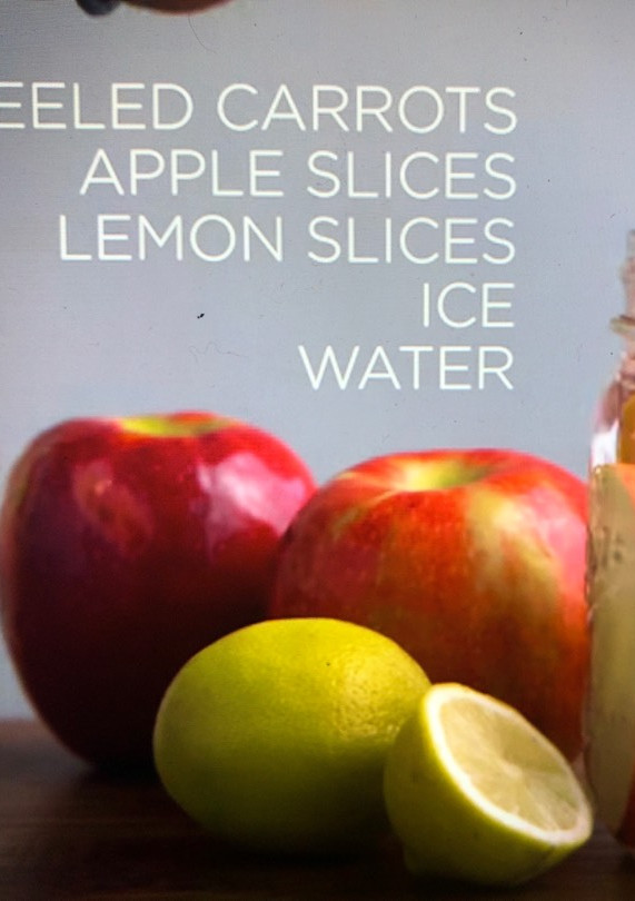 Una foto de Infusión Manzana-Zanahoria-Limón