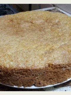 Una foto de Torta de manzana en licuadora