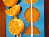 Helados de mandarina al agua