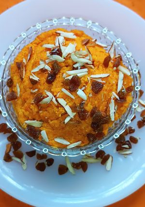 A picture of Carrot (Gajar) Halwa.