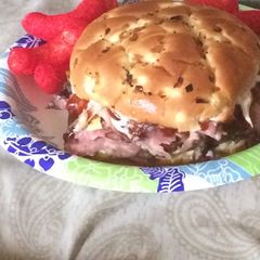 A picture of Jill's roast beef sandwich.