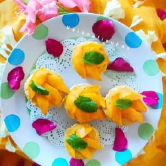 A picture of Healthy Mango Pudding Cups (Totapuri mango dish).