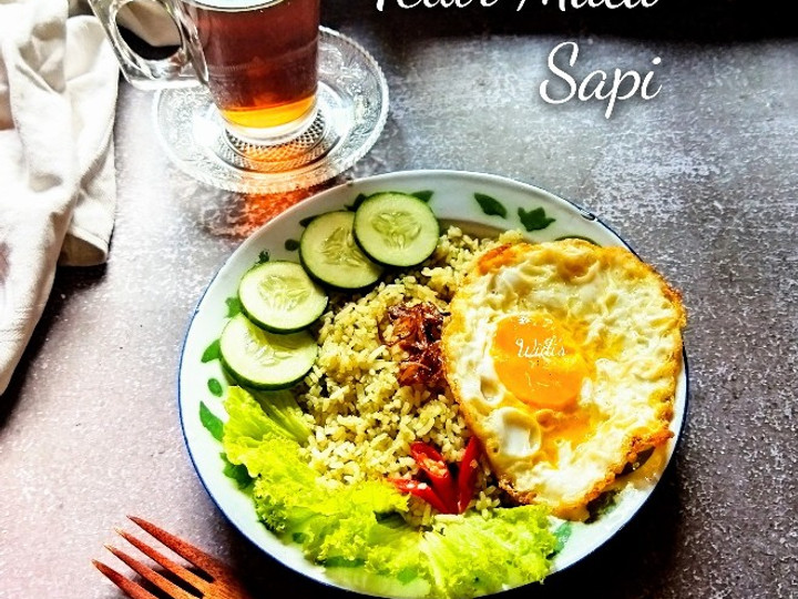 Resep Nasi Goreng Kari Hijau Telur Mata Sapi, Enak