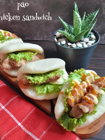Langkah Gampang Menyiapkan Resep Pao chicken sandwich yang  Bikin Ketagihan Anti Ribet, Mantap