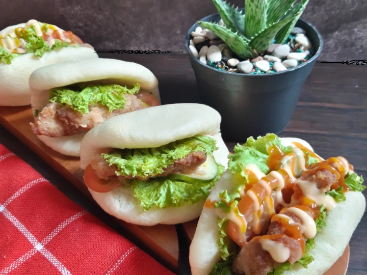 Langkah Gampang Menyiapkan Resep Pao chicken sandwich yang  Bikin Ketagihan Anti Ribet, Mantap