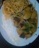Chanfainita con tallarines