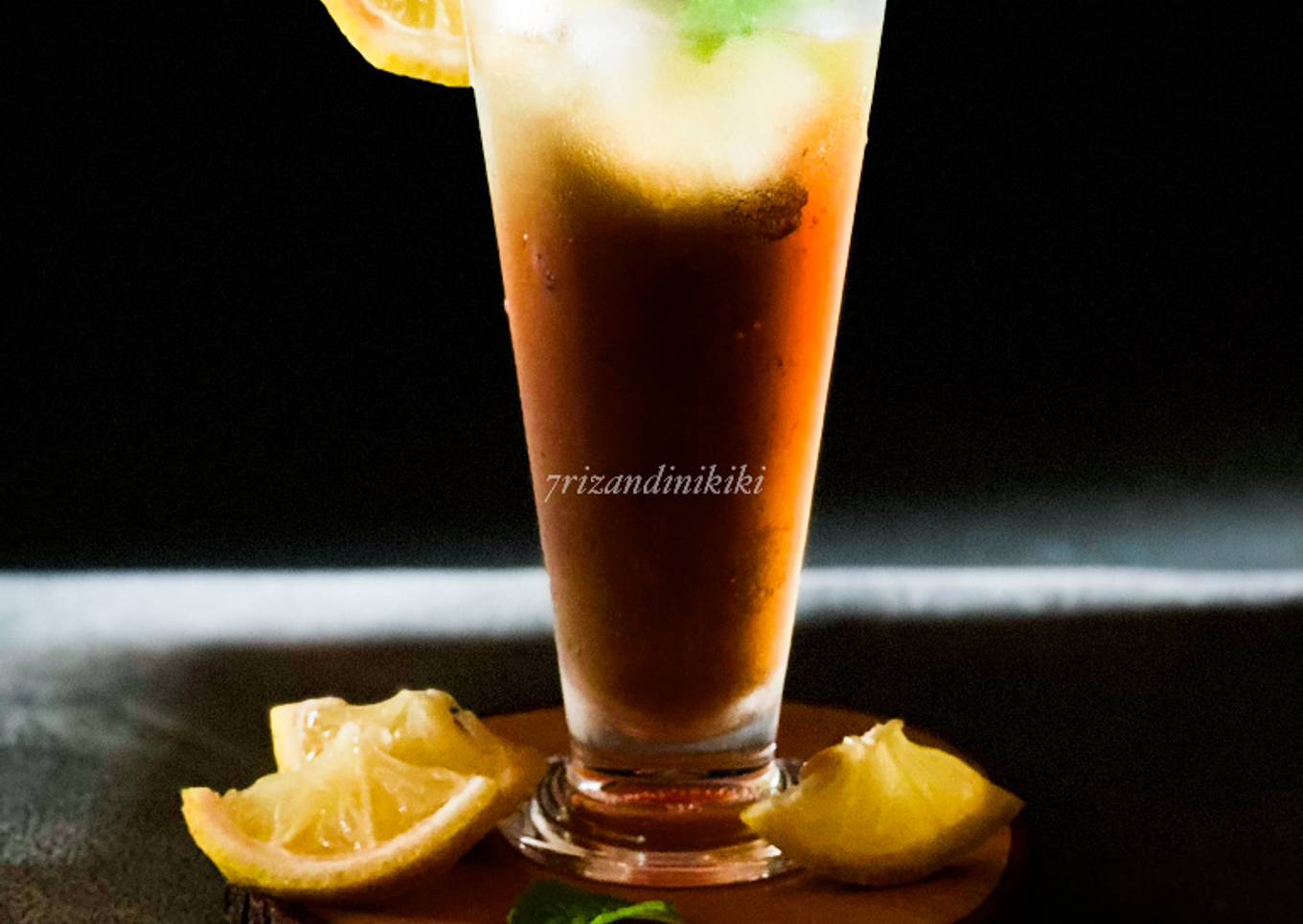 Ice lemon mint tea
