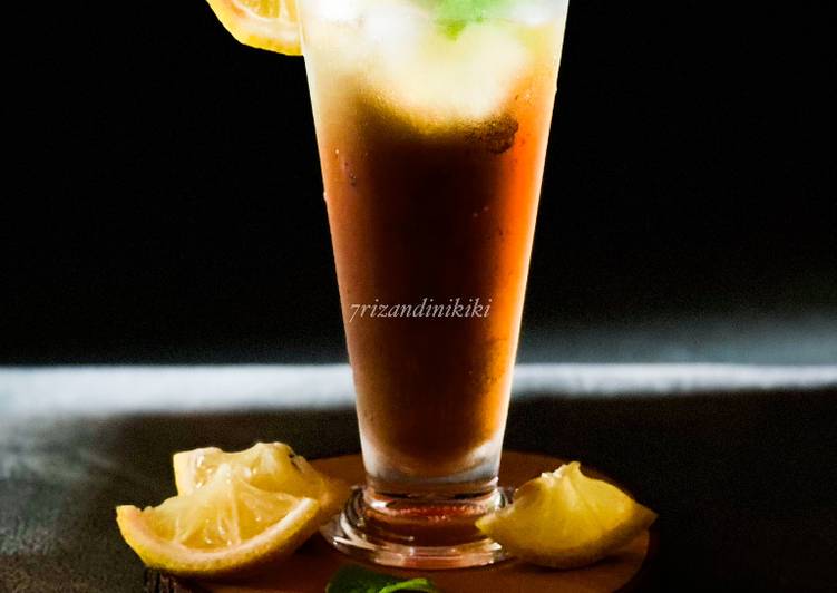 Resep Ice lemon mint tea Anti Gagal