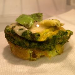 Egg Muffin With Vegan Sausage A picture of Egg Muffin With Vegan Sausage.