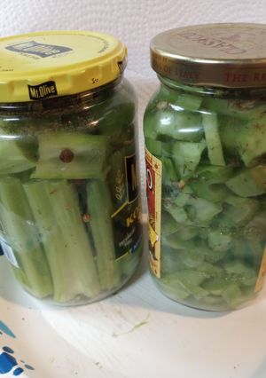 A picture of Pickled Mustard Stems and Stalks.