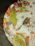 Nasi gurih ikan asin
