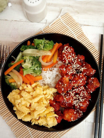 Resep Spicy Chicken Rice Bowl Anti Gagal