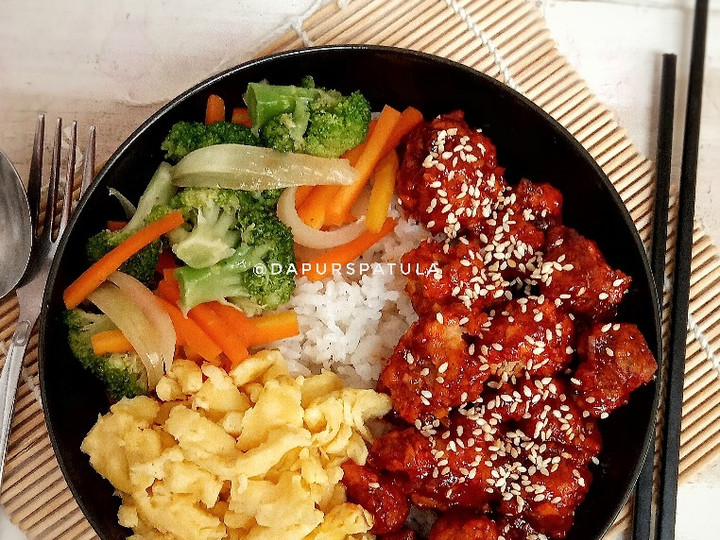 Resep Spicy Chicken Rice Bowl Anti Gagal