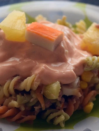 Receta Ensalada de Pasta Tropical  que Delicioso