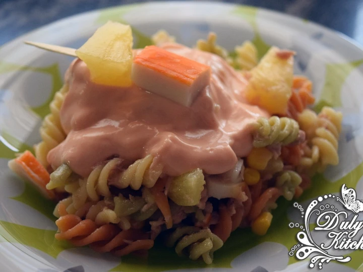 Receta Ensalada de Pasta Tropical  que Delicioso