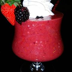 A picture of Mike's Adult Black Raspberry Slushie.