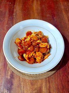 Foto resep Sosis Telur Tumis